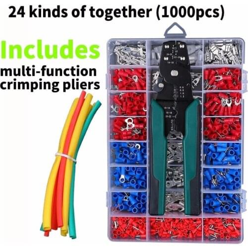 Connection Terminal Cold Pressure End Tube Type Of Copper Joint Wire Connector Group Combine Suit Ear Line Insert Needle Nose