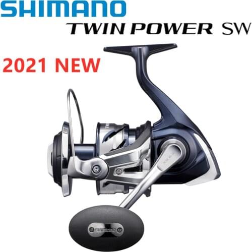 Original 2021 Shimano Twin Power Twinpower SW 4000 5000 6000 8000 10000 14000 Jigger Saltwater Spinning Fishing Reel