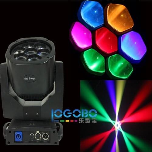 Led Mini Moving Head Wash 7x15W RGBW LED Beam Light Stage Uplighting TipTop Som Profissional Strobo Iluminacao DJ, 4PCS/Lot