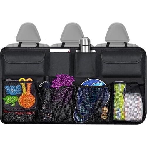 Universal Car Trunk Organizer Adjustable Backseat Storage Bag Net High Capacity Multi-use Oxford Automobile Seat Back Organizers