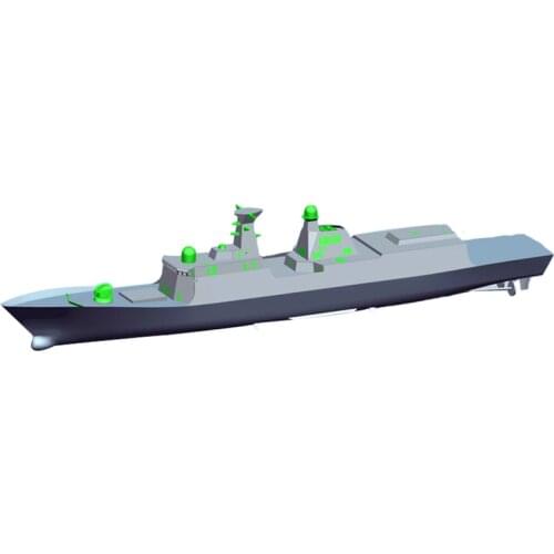 1/80 Chinese Navy Type 054A Frigate Remote Control Simulation Nautical Ship Model Production Kit