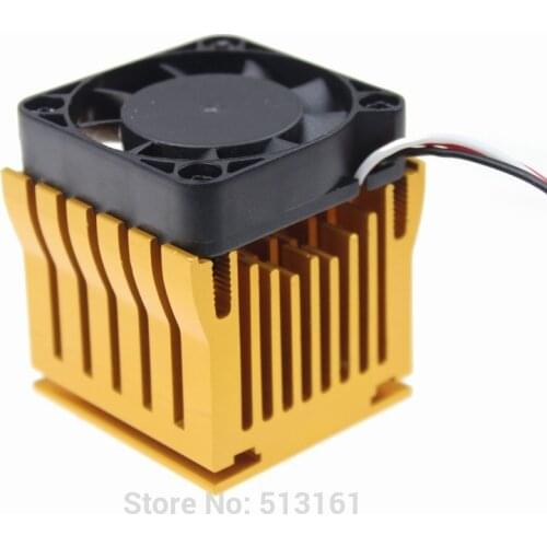 2pcs Cooling Fan Heat sinks Aluminum Cooler Heatsink DIY Northbridge Golden