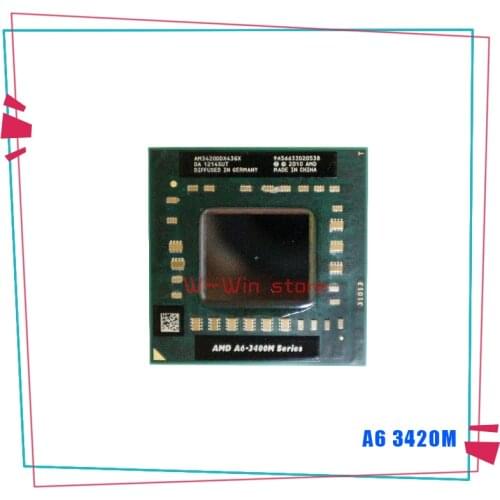 AMD A6-Series A6-3420M A6 3420M 1.5 GHz Quad-Core Quad-Thread CPU Processor AM3420DDX43GX Socket FS1