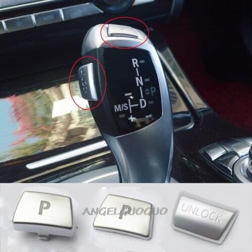 Car Gear Parking P button/ UNLOCK button cover sticker For BMW 5 6 7 X3 X4 X5 X6 Series