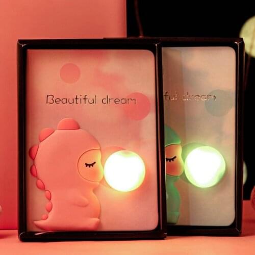 Cartoon With Lights Light And Bubble Blowing Notebook Lovely Students Book Set Notepad And Creative Stationery