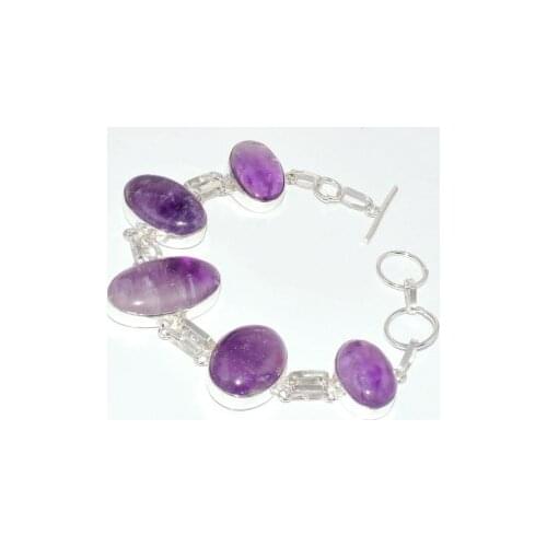 Amethysts Bracelet , 21.6 cm, B3285