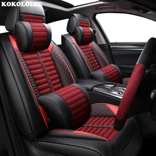 KOKOLOLEE Car seat covers for Honda Accord FIT CITY CR-V XR-V Odyssey Element Pilot URV car accessories car styling