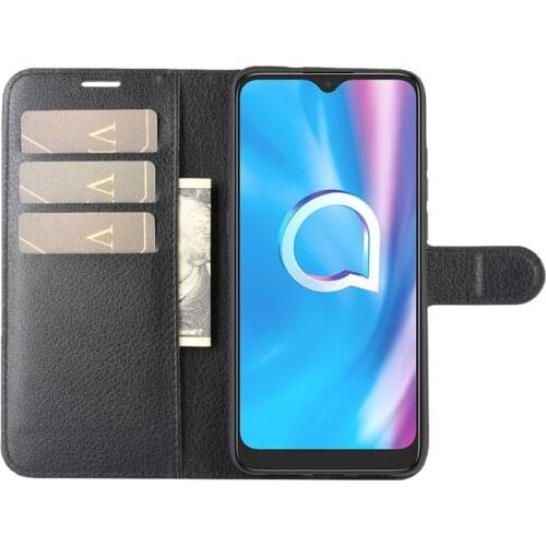 Luxury Leather Case For Alcatel 1SE 2020 Case Flip Case For Alcatel 1SE 2020 High Quality Leather Stand Cover With Card Holder