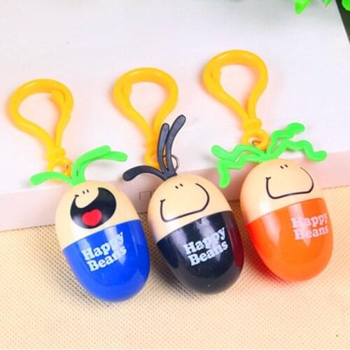 Ellen Brook 1 PCS Ballpoint Pen School Supply Creative Stationery Office Gift Cartoon Retractable Egg Happy Beans Pen