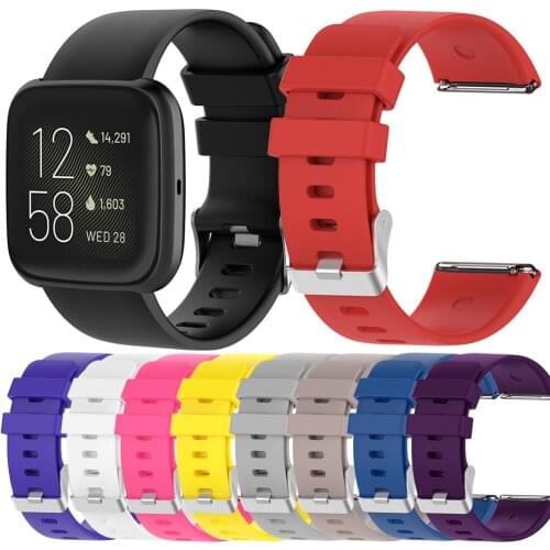 Essidi For Fitbit Versa 2 Band Silicone Smart Bracelet Strap Replacement For Fitbit Versa Versa Lite Smart Watch Band Loop