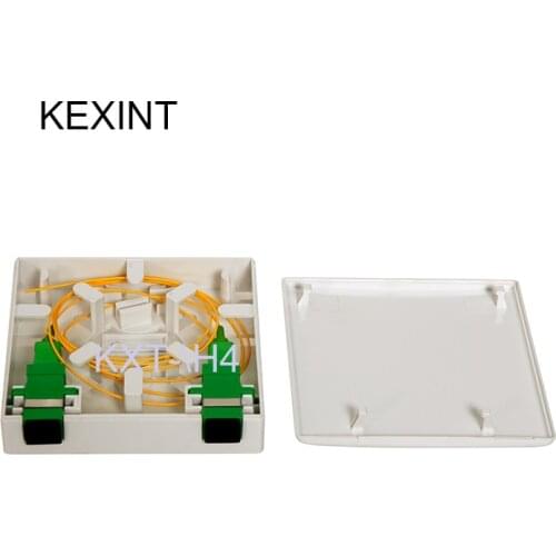 FTTH 86 Type ABS PC Indoor FTTH SC Fiber Optic Face Plate Fiber MiNi Terminal Box Without Pigtail and Adaptor/ 50pieces