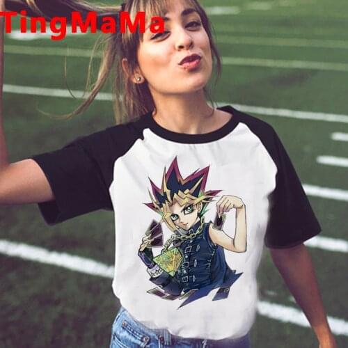 New Japanese Anime Yu Gi Oh T Shirt Men 2021 Summer Tops Cartoon Graphic Tees Funny Manga Harajuku Unisex Hip Hop T-shirt Male