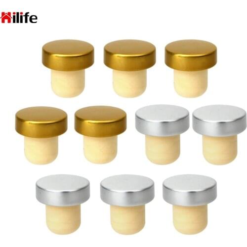 Bottle Sealing Plug T-shape 5pcs/lot Kitchen Bar Supplies Bottle Cap Cover Wine Stopper Rubber Beer Soda Cork Bar Tools