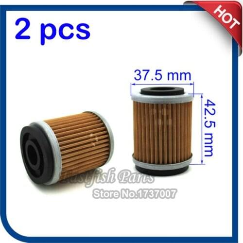 2pcs/pack Oil Filter For YZ426F YZ250F YZ400F TTR250 WR426F WR400F WR250F YFM350 MOTO-4 YFM400 BIG BEAR 2001 YFM350R RAPTOR ATV