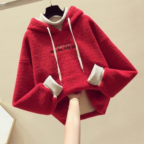 Soft Winter Spring Autumn Sweater Warm Kids Girl Plus Velvet Lamb Wool Thicken Lace Outfits Baby Boutique Toddler Children Hood