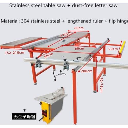 Table saw dust-free picture saw woodworking machinery saw table multifunctional sliding table woodworking saw table