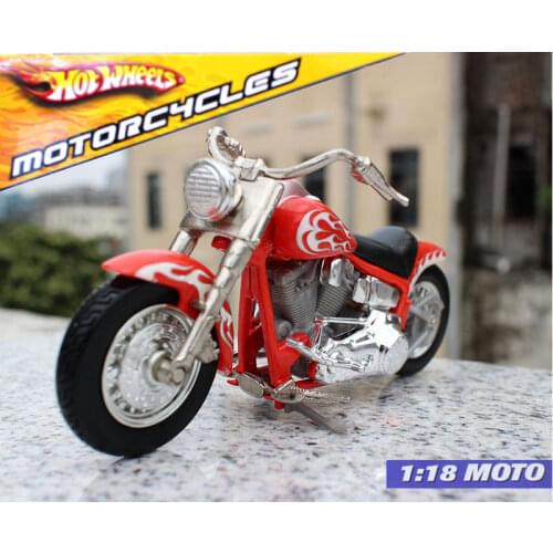 NEW Hotwheels 1:18 Rollin Thunder Diecast Alloy Motorcycle Model Toys for collection