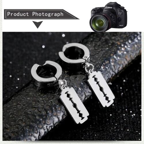 New style mens blade earrings ladies punk rock razor blade earrings fashion jewelry gifts souvenirs