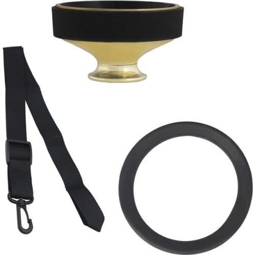 New SLADE Professional High Quality Alto Saxophone Mute ABS Sax Dampener Silence +Anechoic Ring+Saxophone Neck Band