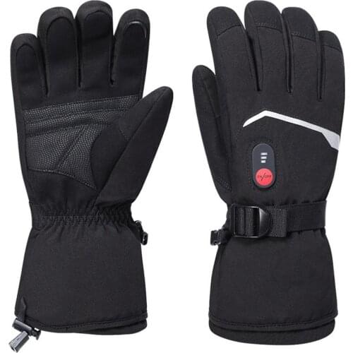 Touch Screen Heated Motorcycle Gloves Batteries Mittens 3 Speed Temperature Adjustable Rechargeable Waterproof Heated Gloves
