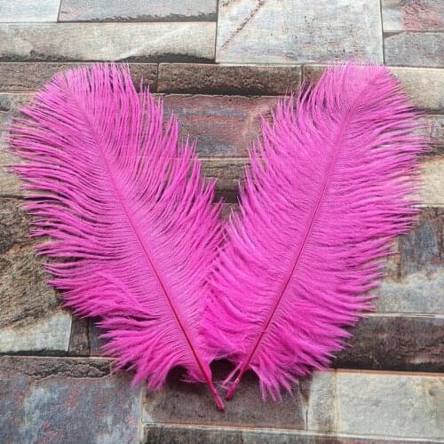 Hot 10pcs High Quality Peach ostrich feathers 6-8 inches/15-20 cm for Wedding Party Decor Accessories Wedding Decoration