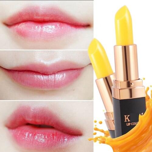 Color changing lipstick warm-changing carotene moisturizing waterproof non-stick cup color-changing lipstick