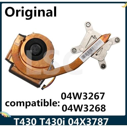 LSC NEW Original For Lenovo Thinkpad T430 T430i Cooling Radiator Heatsink With Fan FRU 04X3787 04W3267 04W3268