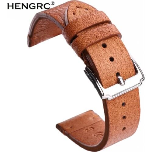 Cow Leather Watchbands 18mm 20mm 22mm Men Women Vintage Watch Band Strap Blet With Stainless Steel Pin Buckle