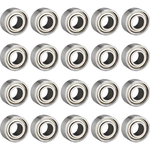 683ZZ Ball Bearing 3mm x 7mm x 3mm Double Shielded Deep Groove Bearings, Bearing Steel (Pack of 20)