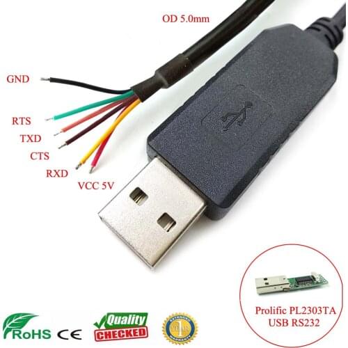 Sinforcin Mac Win 7/8/10 PL2303RA TA pl2303hxd Android USB Host rs232 Serial Adapter Cable rs232 Wire End USB RS232 WE