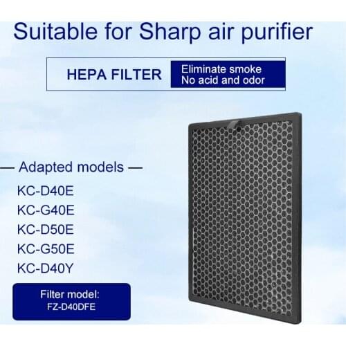 Carbon filter FZD40HFE for Sharp KC-D40E KC-G40E KC-D50E KC-G50E KC-D40Y air purifier for home filter pm2.5