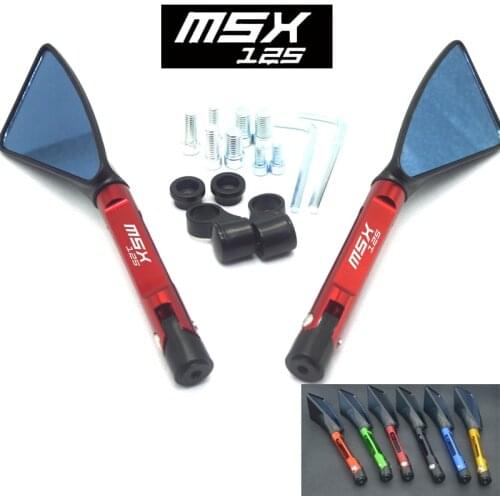 Universal Motorcycle mirror CNC side Rearview For HONDA GROM MSX 125 2014-2018 2015 2016 2017 MSX125