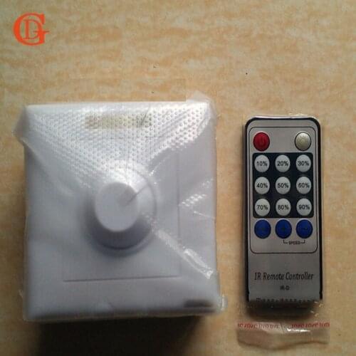 High voltage Infrared 14-Key Triac Dimmer remote Knob led dimmer switch 220v for Dimmable Bulb and Dimmable LED spotlight