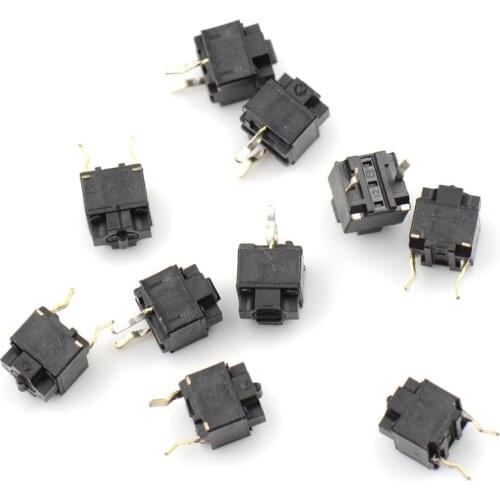 10pcs/lot Original mouse square micro switch button EVQP0E07K Micro Switch Microsoft black spots high quality