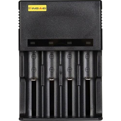 10 Pcs KingWei XXC-889 18650 Battery Charger 4 Batteries Electric Rechargeable DC Plug Charger With UK US AU EU Cable