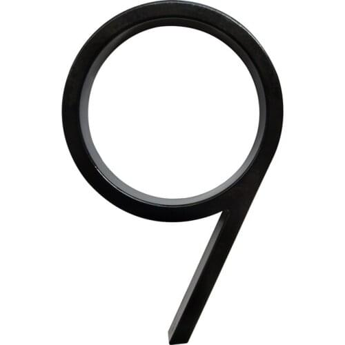 12cm Big 3D Modern House Number Door Home Address Numbers for House Number Digital Door Outdoor Sign Plates 5 Inch. #0-9 Black
