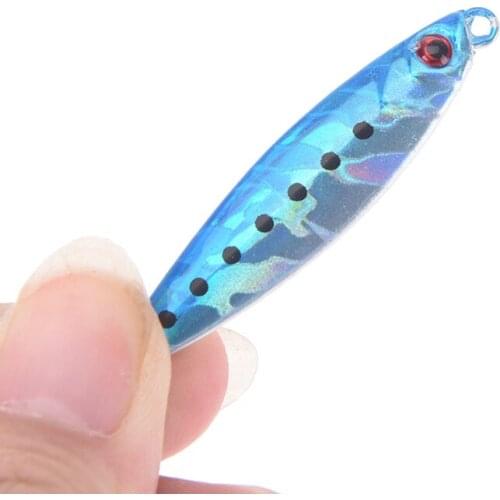 1X 10g Metal Jig Fishing Lure Artificial Bait Saltwater Slow Jigging/Trolling Fishing Lures