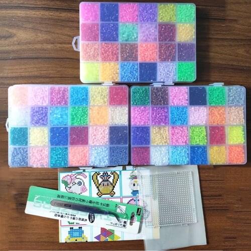 2.6mm Hama Beads 72 Colors Iron beads diy toy perler Iron beads Kit Beads Education Toy Fuse Bead Jigsaw Puzzle 3D For Children