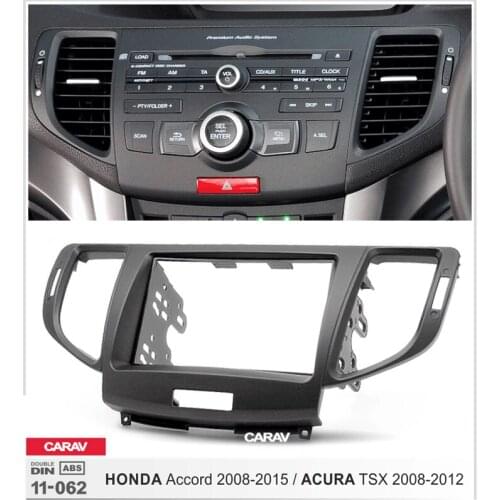 2Din Radio Fascia for HONDA Accord ACURA TSX Stereo Panel Mounting Installation Dash Kit Trim Frame CARAV 11-062