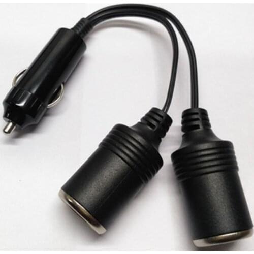 50pcs 12V Car Motorcycle Cigarette Lighter One Two Conversion Charger Power Adapter Socket Outlet Lighters