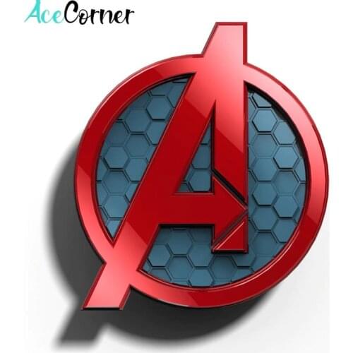 Acecorner Legend Logo Wall Lamp 3D LED Creative Night Light Avengers Marvel Bedroom Living Room Decoration for Christms Kid Gift