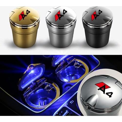 Car ashtray For Audi A4 Creative personality with cover multi-function dedicated car ashtray with cover and lamp Car accessories