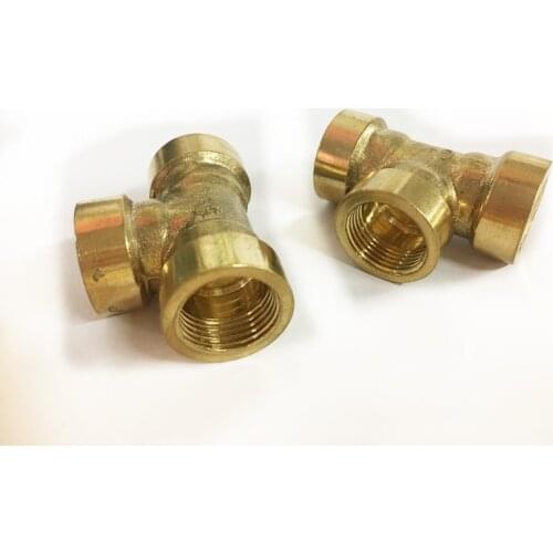 Free shipping Copper pipe fitting G3/8" female tee brass Pipe fitting, plumbing brass fittings, copper three contact