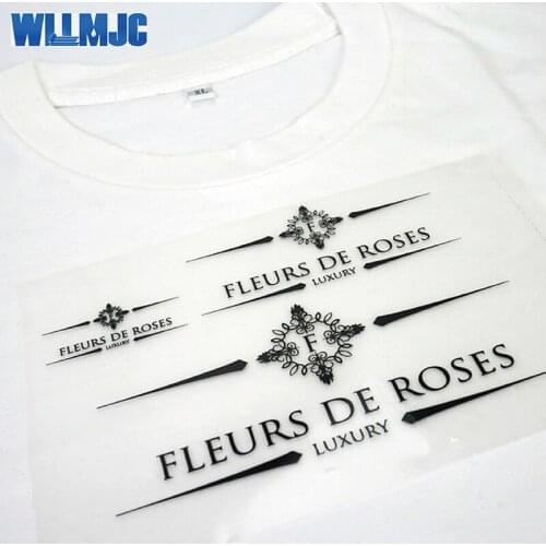 Free shipping custom printing garment wash iron on heat transfer care labels