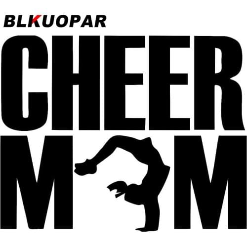 BLKUOPAR for Cheer Mom Car Stickers Creative Die Cut Decals JDM Accessories Trunk Skateboard Waterproof DIY Goods