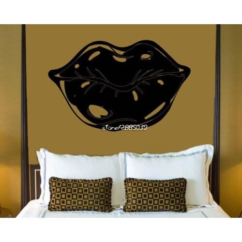 Large Wall Vinyl Decal Sexy Lips Decor For Bedroom and Ladies' room Interior Wall Stickers Home Design Wallpaper Mural SA817