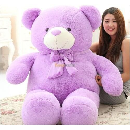 Fancytrader Lovely Lavender Big Fat Purple Teddy Bear Giant Plush Valentines Bear Teddy 160cm 63inch Free Shipping