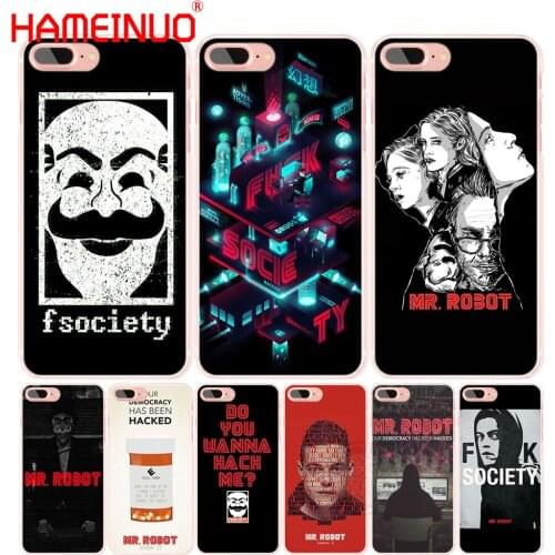 HAMEINUO Mr Robot cell phone Cover case for iphone 6 4 4s 5 5s SE 5c 6 6s 7 8 X plus