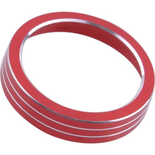 Interior Console Red Gear Shift Knob Decor Ring Cover Aluminium Alloy Fit for Ford Mondeo Fusion 2017 2018 2019 2020