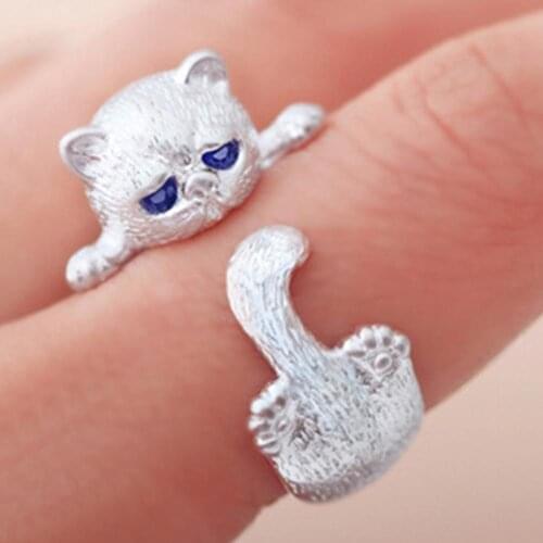 Women Men Ring Unisex Butterfly Cat Flowers Leaf Shape Rings Jewelry Fashion Vintage Rings For Women Men